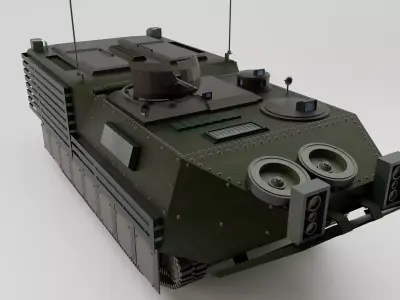  Modern Infantry Fighting Vehicle IFV  Detailed high poli model Low-poly 3D model