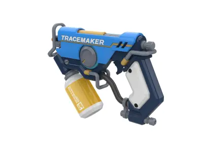  Tracer Graffiti Skin Blaster - Overwatch - Commercial - STL 3D print model