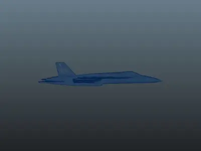 FA 18 Super Hornet  Low-poly 3D model