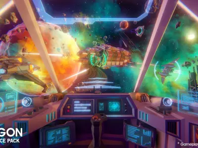 POLYGON - Sci-Fi Space Low-poly 3D model