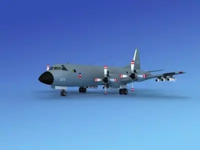 Lockheed P-3 Orion Chile 3D model