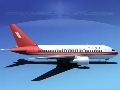 Boeing 767-100 Shanghai 3D model