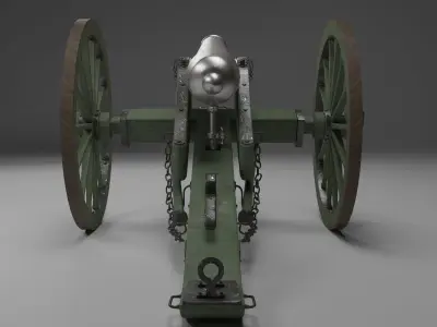 Field Cannon 3D model