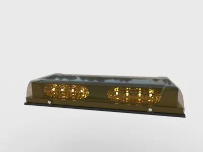 The Whelen Police mini LightBar LED Responder Low-poly 3D model