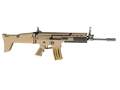 rifle tan aeg 3D model