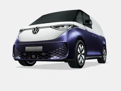 Volkswagen ID Buzz cargo 2023 Low-poly 3D model