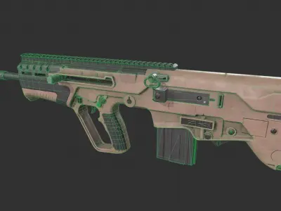 IWI Tavor 7 Low-poly 3D model