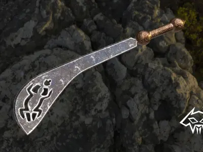 Weapon Series - African Sword Bundle 2 - Decorative Swords 3D model