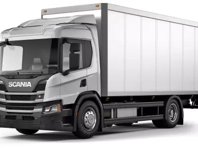 Truck P500 lorry truck 2018 3D model