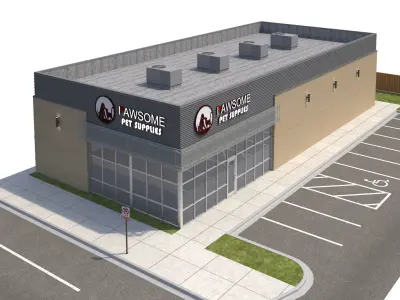 Retail-121 Retail Store A 3D model