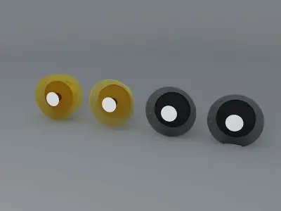 Guitar knobs Free 3D model