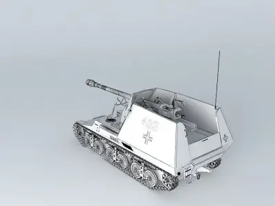 SdKfz 135 Marder I 3D model
