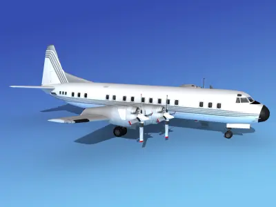 Lockheed L-188 Electra HP Corporate 1 3D model
