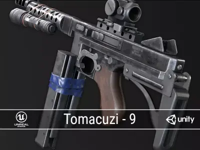 PBR Improvised Tomacuzi - 9 Low-poly 3D model