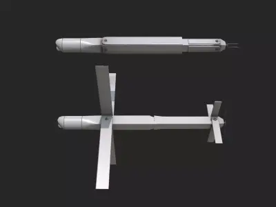 Isra UVision Hero120 Drone UAV Loitering Munition Low-poly 3D model