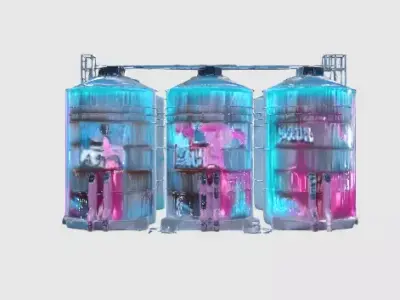 Cyberpunk Modular Environment Asset 3D model