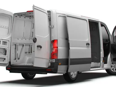 Mercedes Benz Sprinter L2H1 RWD HQ Interior 2025 3D model