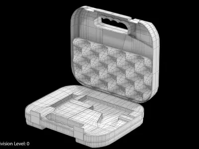 Glock Pistol Case Low-poly 3D model