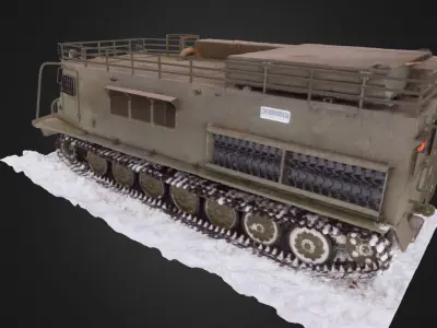 All terrain military vehicle 3D model