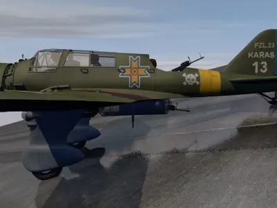 PZL P-23 Karas 3D model