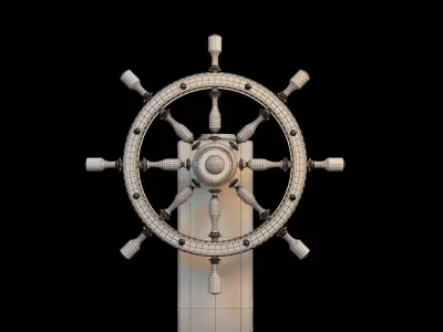 Steering the ship 3D model