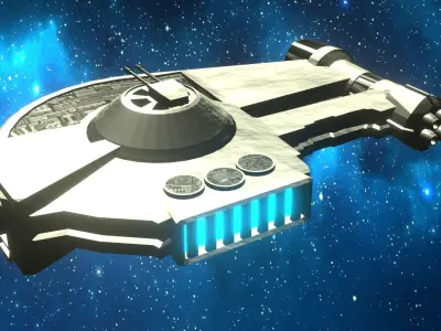 YT-2400 Low Poly Star Wars Legends Low-poly 3D model