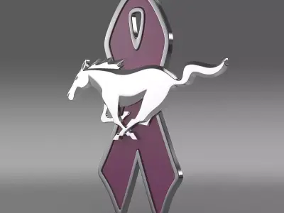 Mustang WIP 2010 logo 3D model