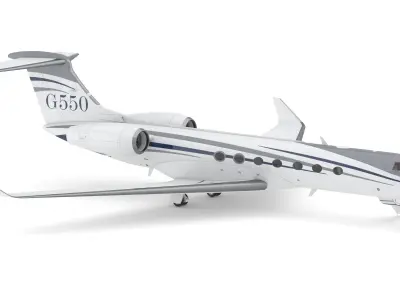 Gulfstream G550 Long Range Business Jet 3D model