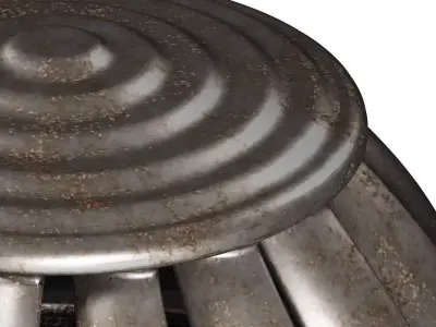 Rusty Turbine Roof Ventilator 3D model