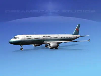 Airbus A321 China Southern 3D model