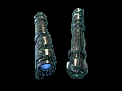 Light Saber Low-poly 3D model