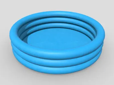 CC0 - Inflatable Pool Free low-poly 3D model