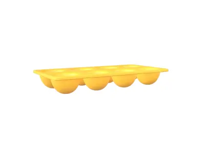 Egg Tray Storage v1 002 Low-poly 3D model