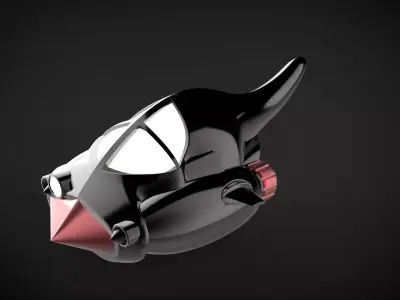 Retro Space Car - 02 3D print model