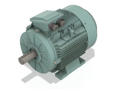 3 Phase AC induction motors - Frame size 132S 3D model