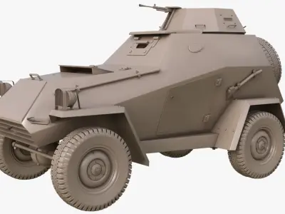 BA 64 Clay Mental Ray 3D model