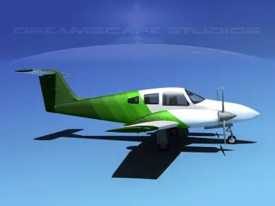 Piper PA-44-180 Seminole V14 3D model