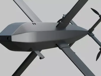 Drone XH-2 - Miltary Drone 3D model