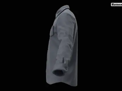 Realistic Dress Shirt v1 Free 3D model