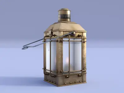 Ships Lantern Low-poly 3D model
