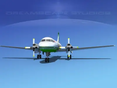 Convair CV-580 Air Atlantic 3D model