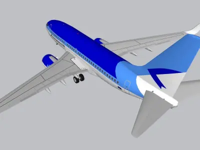 Estonian Air Boeing 737 3D model