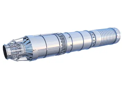 engine Low-poly 3D model