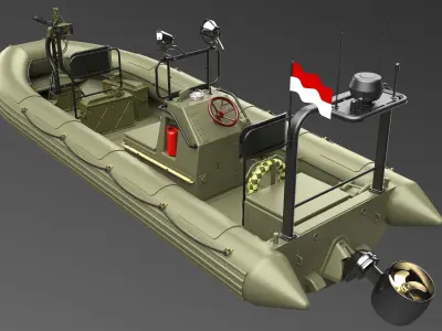 Lifesaving Boat 3D model