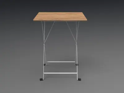 TARNO table white Low-poly 3D model