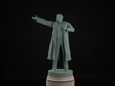 Vladimir Lenin Statue Monument 3D model