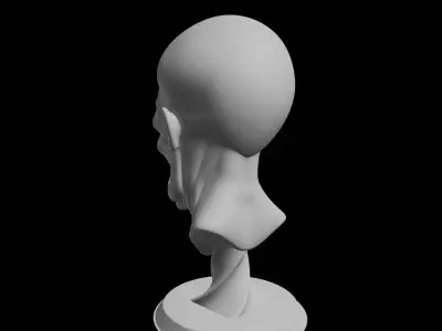Mutant Alien Grotesque Creature Sculpture 3D print model