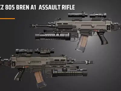 CZ 805 Bren A1 Assult Rifle 3D model