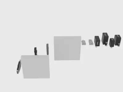 USB Part Pack Low-poly 3D model