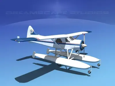 Dehavilland DHC-2 Civil Air Patrol 3D model